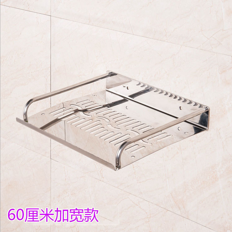 不銹鋼浴室置物架單雙層 衛(wèi)生間 衛(wèi)浴掛件托盤 廚房壁掛置物架