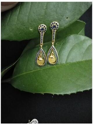 潮流款天然琥珀耳釘 蜜蠟耳釘耳飾925銀送女友送閨蜜