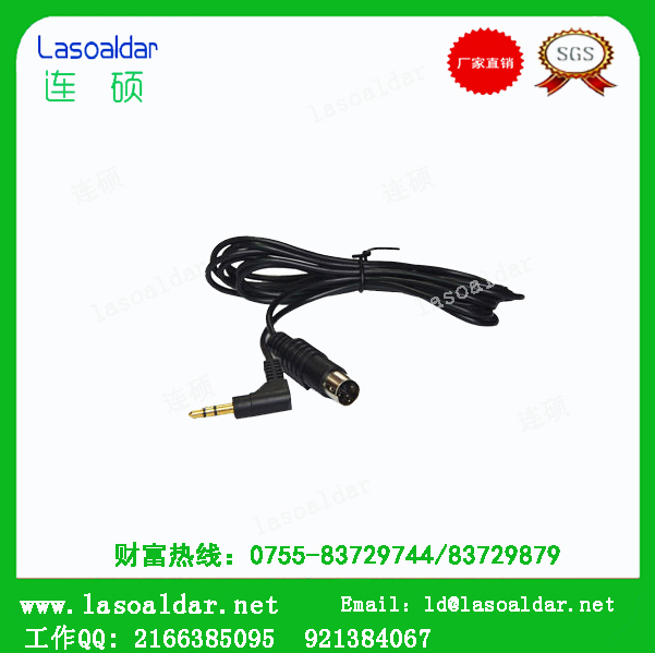 大DIN5P轉(zhuǎn)RCA線音視頻線圓形接頭線DIN CABLE影音連接線生產(chǎn)廠家 機(jī)外音視頻線