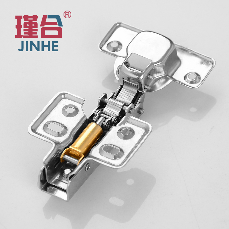 批發(fā)加厚1.2不銹鋼液壓固定鉸鏈櫥柜合頁(yè)靜音緩沖門鉸 五金配件