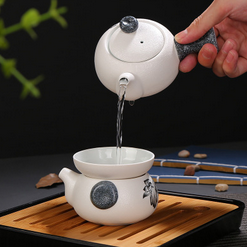 雪花釉7頭茶具 雪花茶具套裝 禮品贈(zèng)送 茶具套裝 廠家直銷