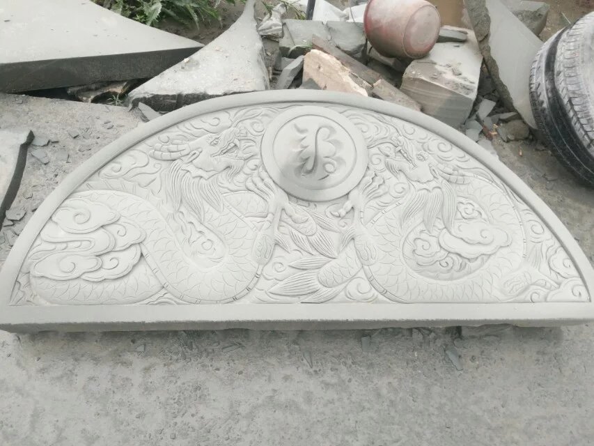 青砂石雕刻墓碑