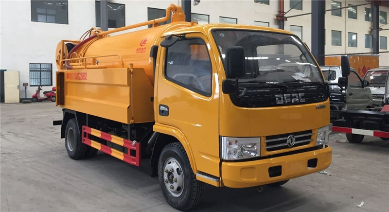 昆山國五藍牌清洗吸污車多少錢一臺程力東風多利卡污水處理車廠家直銷