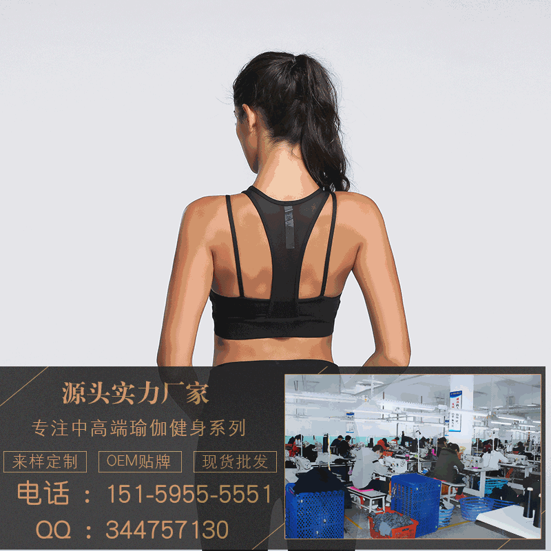 新款專業(yè)雙肩帶運(yùn)動(dòng)bra高強(qiáng)度跑