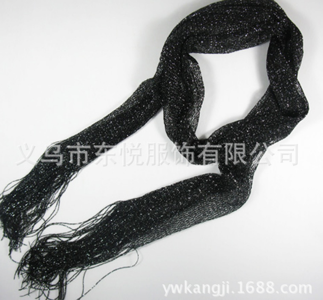 【廠家直銷】供應(yīng)滌綸金絲巾圍巾 金絲網(wǎng)巾 披肩圍巾兩用美麗大方