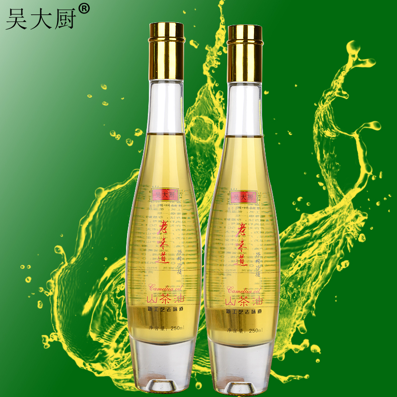 吳大廚山茶油250ML農家茶籽油食用油月子油長壽油