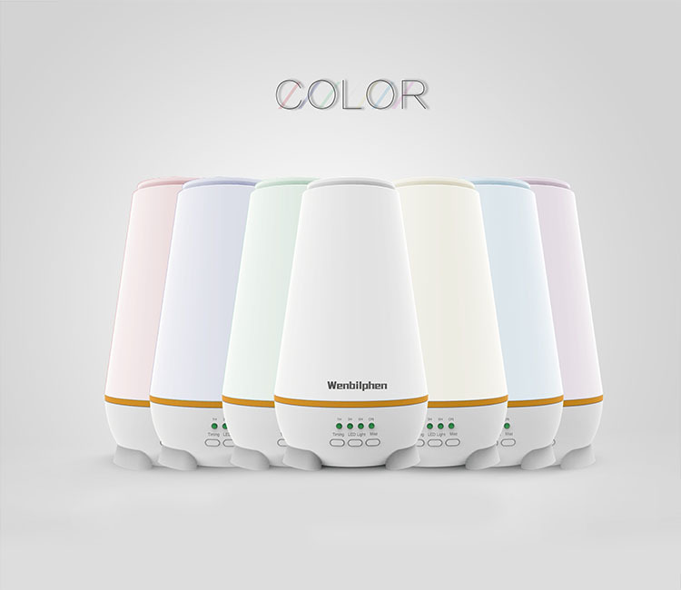 150ml香薰加濕器  亞馬遜爆款廠家直銷  精油空氣凈化香薰加濕器 150ml七彩燈香薰機(jī)加濕器