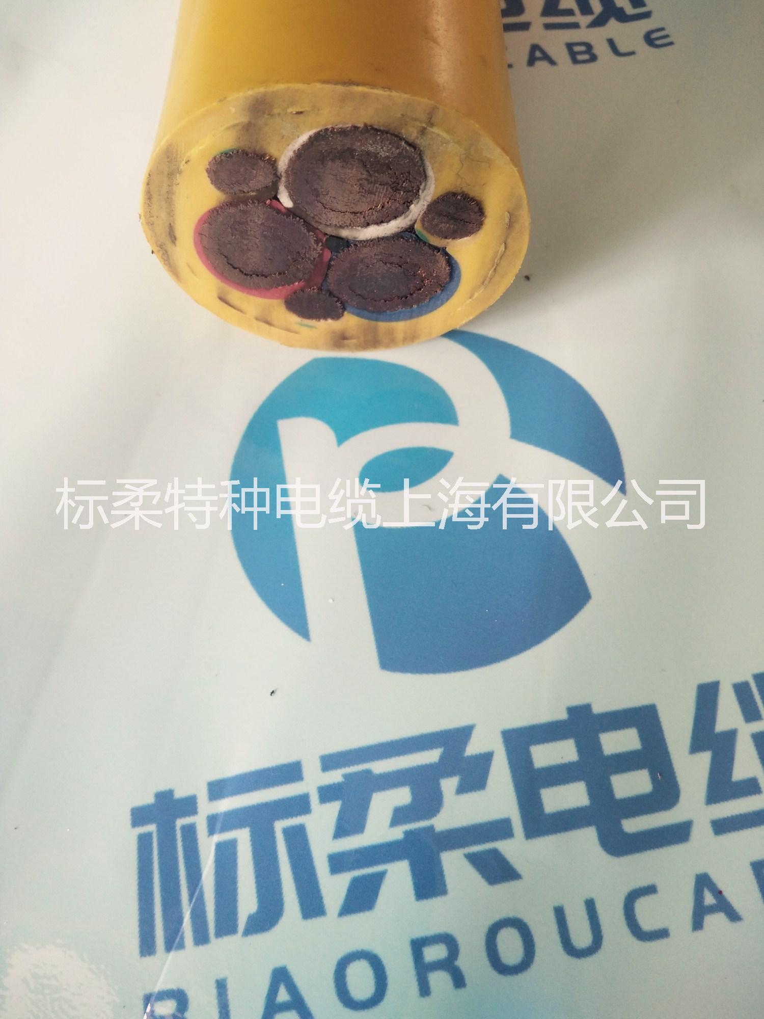 3X35+3X6 雙護(hù)套卷筒電纜 抗拉鋼絲繩防彈絲聚氨酯護(hù)套卷筒電纜可訂制