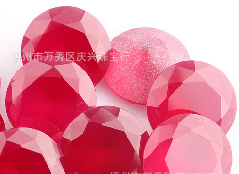 現(xiàn)貨批發(fā) 砂底紅剛玉優(yōu)質紅寶石供應紅剛玉材料寶石