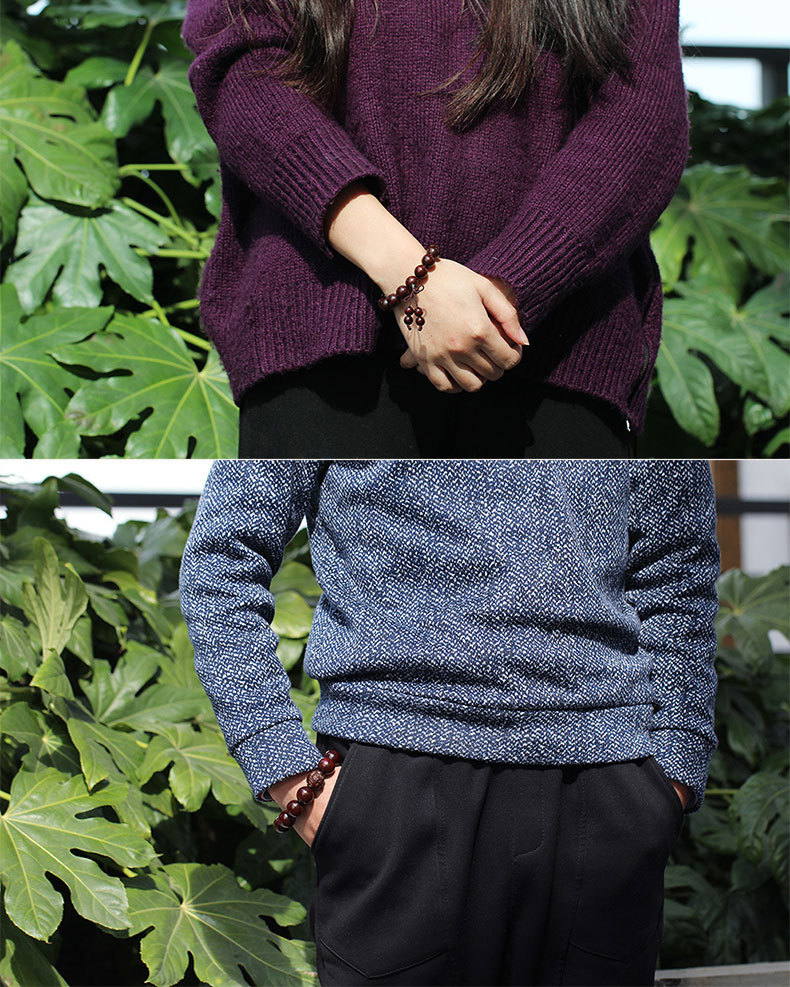 九華山善福細金星小葉紫檀手串高密