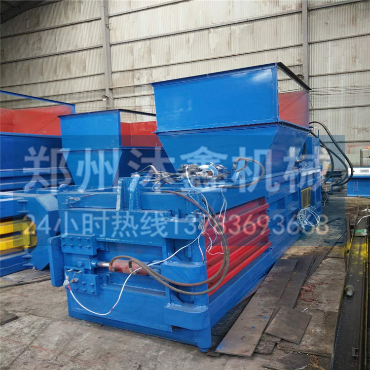 紙箱打包機 液壓打包機200噸全自動廢紙打包機大型臥式液壓廢紙箱打包機青貯秸桿壓捆機