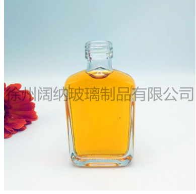 廠家熱銷新款100ml高白料厚底*鋁蓋江小白青春小酒瓶蒙砂酒瓶