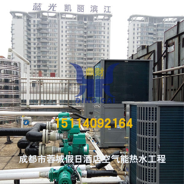 四川美的25HP商用空氣能熱水器熱水工程