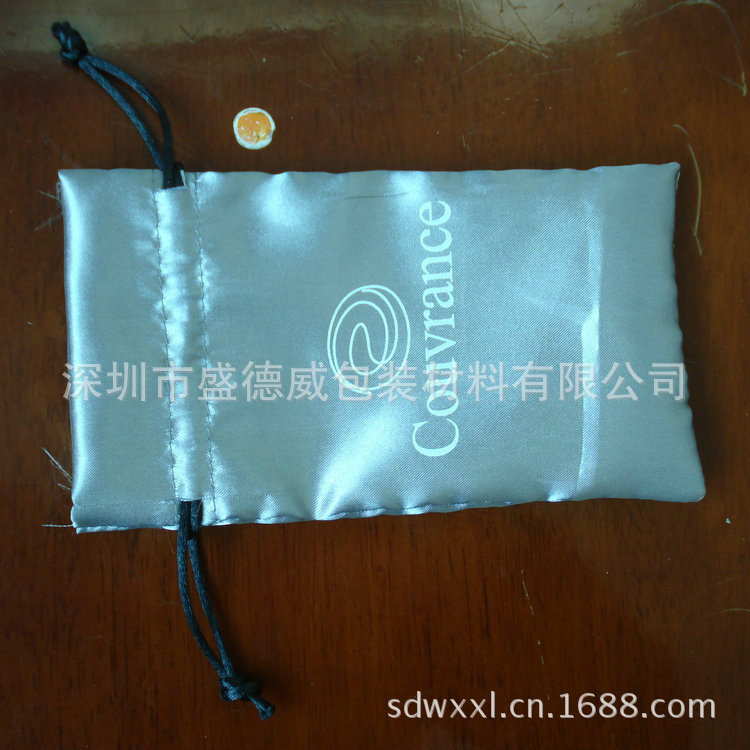 廠家銷售 加厚收納布袋 *拉繩束口包裝色丁布袋外貿(mào)出口