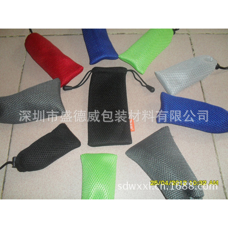 廠家定制新款網(wǎng)布束口袋 純色收口抽繩網(wǎng)眼袋防塵收納網(wǎng)布袋批發(fā)