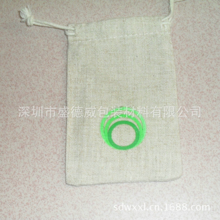 專業(yè)供應 麻布束口袋 環(huán)保麻布首飾袋 細麻布袋定做