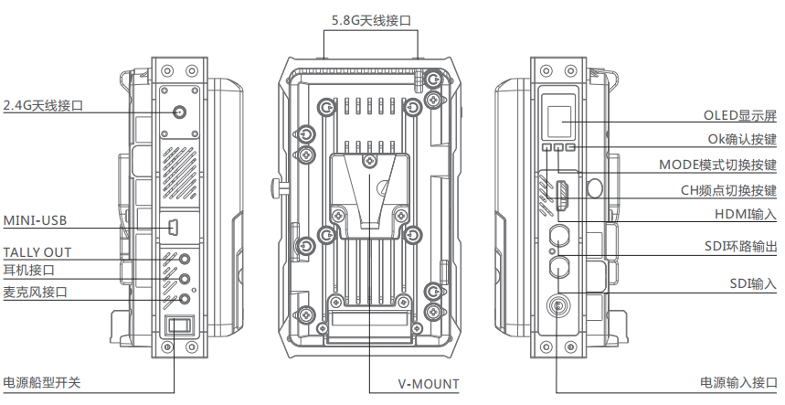 PRO800 Plus影視拍攝無線視頻傳輸