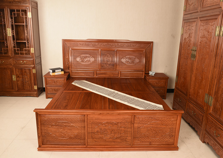 供應(yīng)山西仿古家具* 山西仿古家具*廠家批發(fā) 東陽紅木大床批發(fā) 非洲花梨大床組合 實木大床