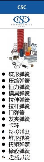Century Spring Corp-CSC-彈簧，擋圈，