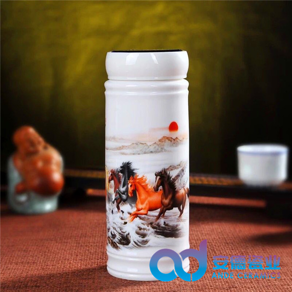 景德鎮(zhèn)陶瓷茶杯批發(fā) 會(huì)議陶瓷杯 婚慶禮品陶瓷茶杯