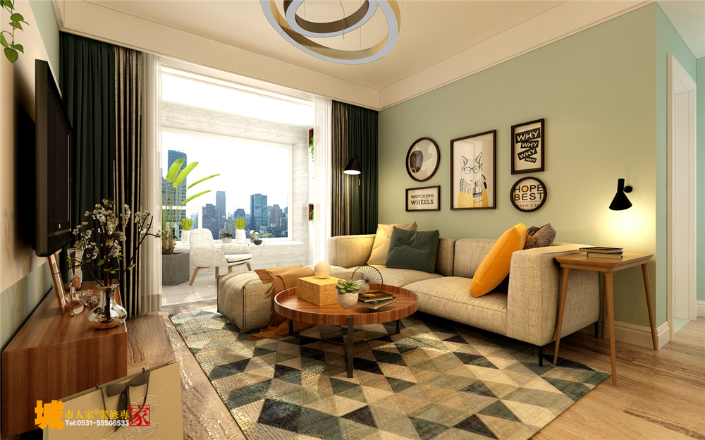 世茂天城裝修，濟(jì)南世茂天城93平 濟(jì)南世茂天城93平裝修效果圖