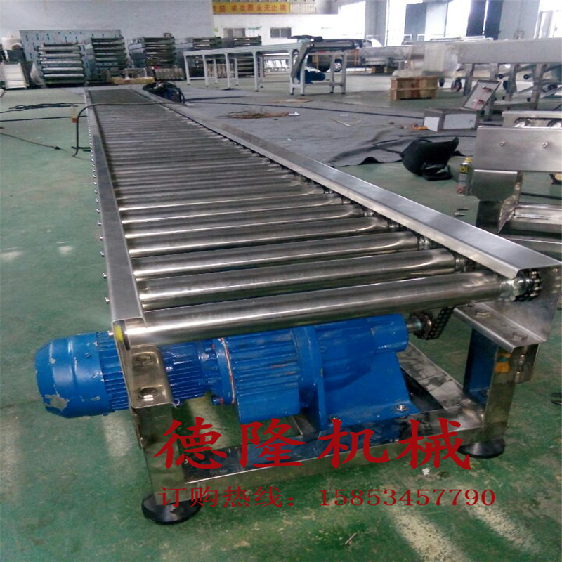 動力滾筒流水線 德隆滾筒輸送機生產(chǎn)廠家 非標定做