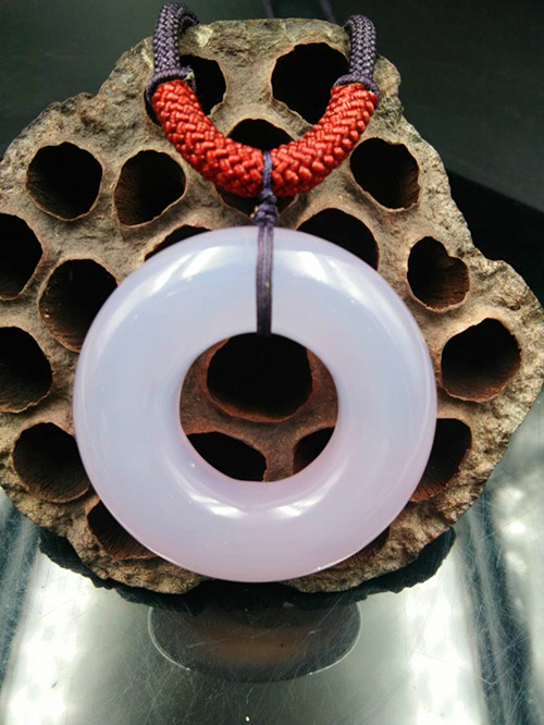 天然玉石--玉髓平安扣吊墜