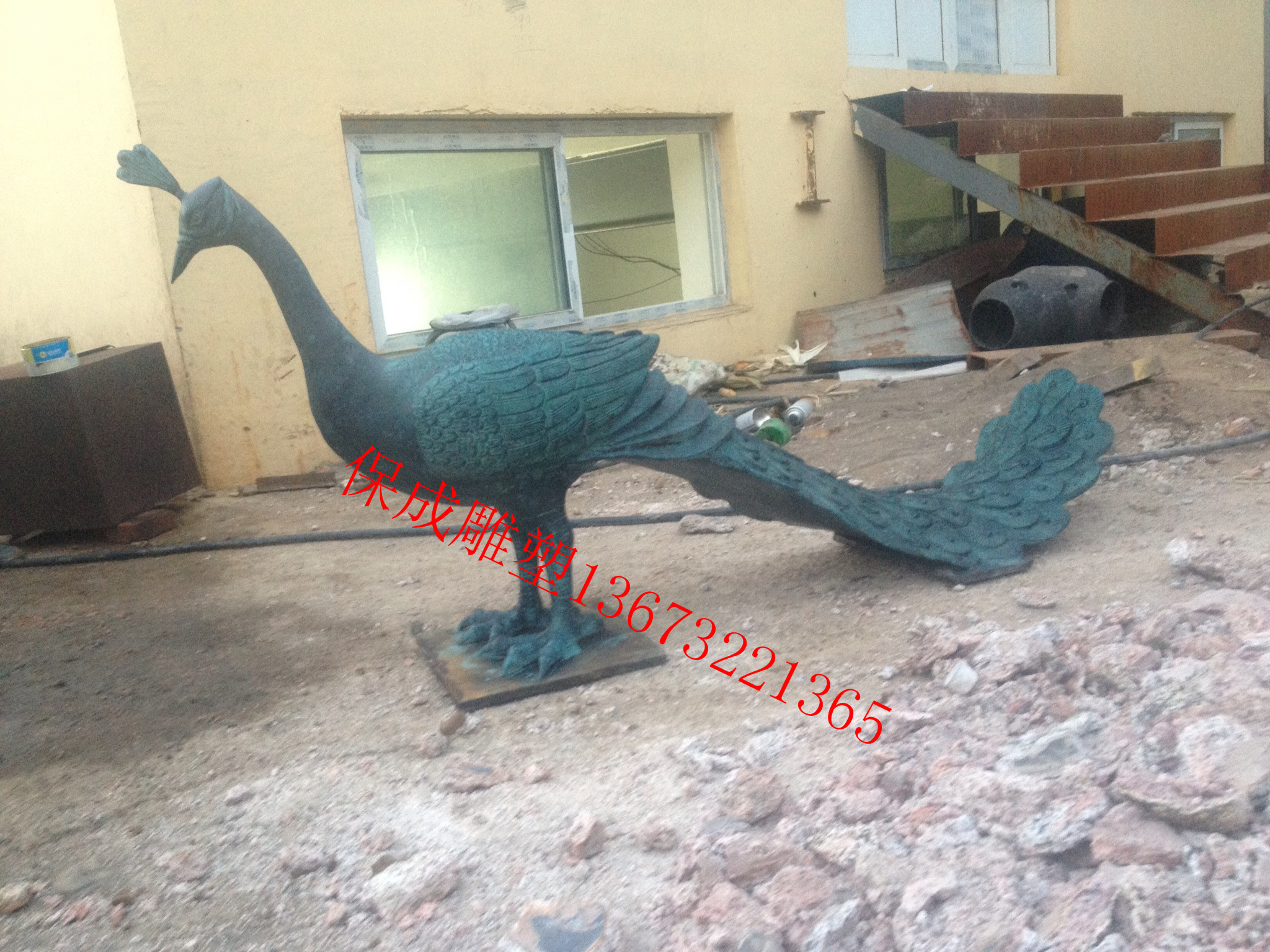 鑄銅動物雕塑銅*擺件公園小區(qū)動物擺件*開屏雕塑銅*定做 鑄銅*動物雕塑