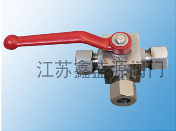 T型卡套式三通高壓換向球閥 天然氣高壓球閥 鑫盛源閥門卡套
