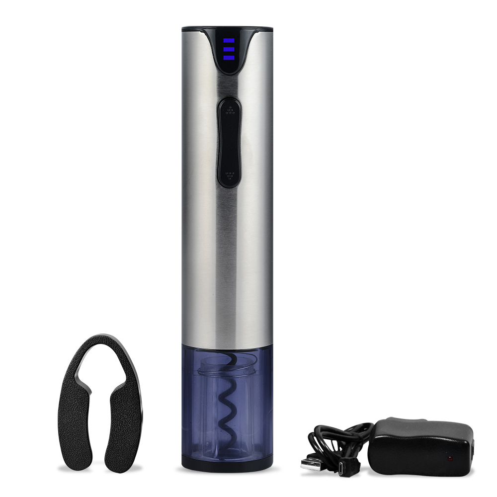 百詣紅酒電動開瓶器簡易套裝 不銹鋼帶電顯 紅酒電動開瓶器