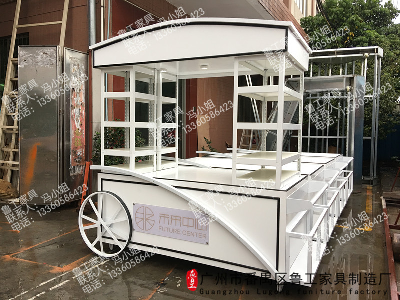 定做小木屋 防腐木售貨車 戶外攤位 外賣亭 美食車攤位 擺攤小車