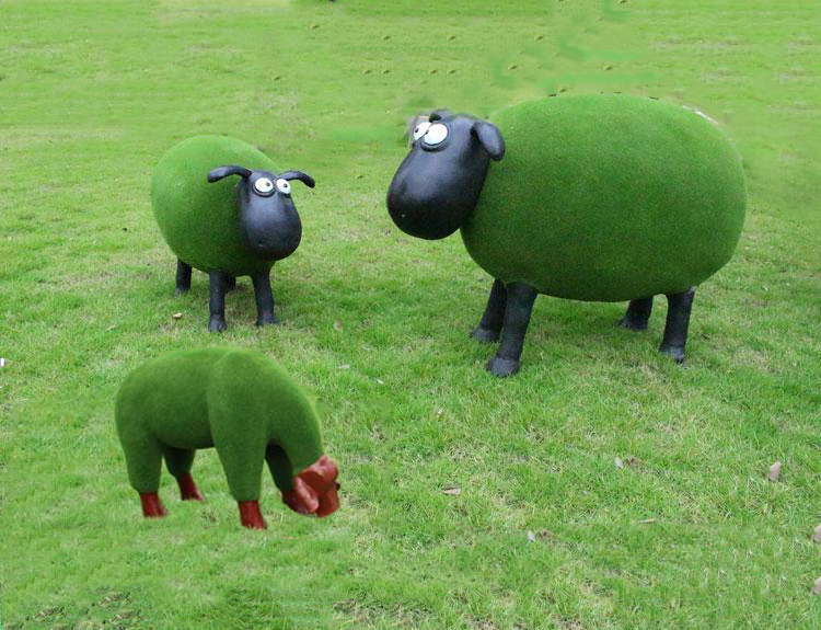 湖南綠植雕塑 大型園林景觀動物雕塑 綠植雕塑仿真植物動物人物造型雕塑 盛和隆景觀雕塑廠家直銷