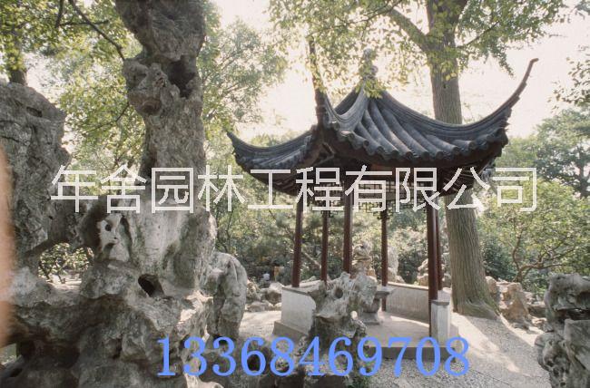 古建六角菠蘿格涼亭 戶外防腐木庭院  公園古建六角涼亭