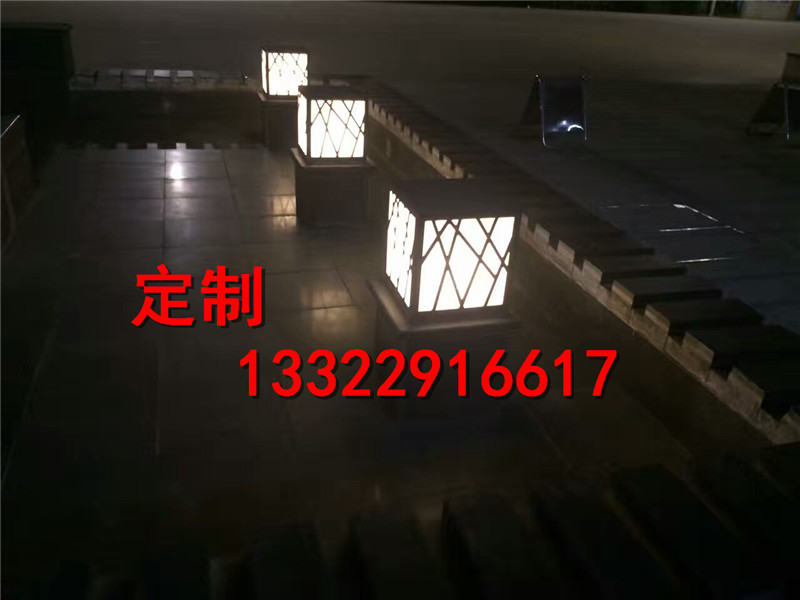 透光云石柱戶外柱頭燈 柱頭燈廠家定做生產(chǎn)景觀燈柱 戶外云石柱頭燈