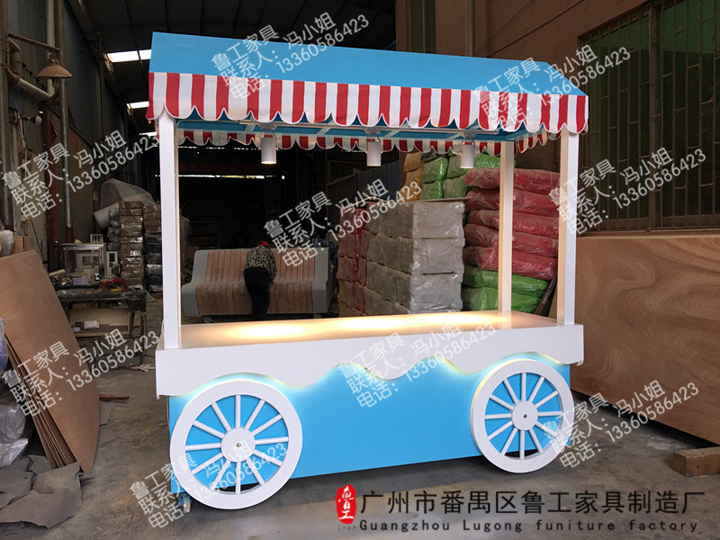 缽仔糕售貨車 超市缽仔糕售貨車 奶茶推車 水果推車移動 食品車子流動攤位 戶外簡易房子木屋定做
