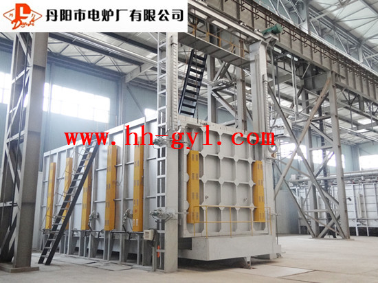 供應(yīng)120KW全纖維臺(tái)車式電阻爐 全纖維臺(tái)車爐