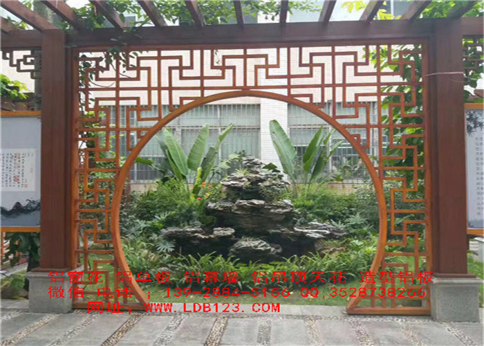 中式仿古鋁花格窗花 鋁窗花屏風(fēng)隔斷