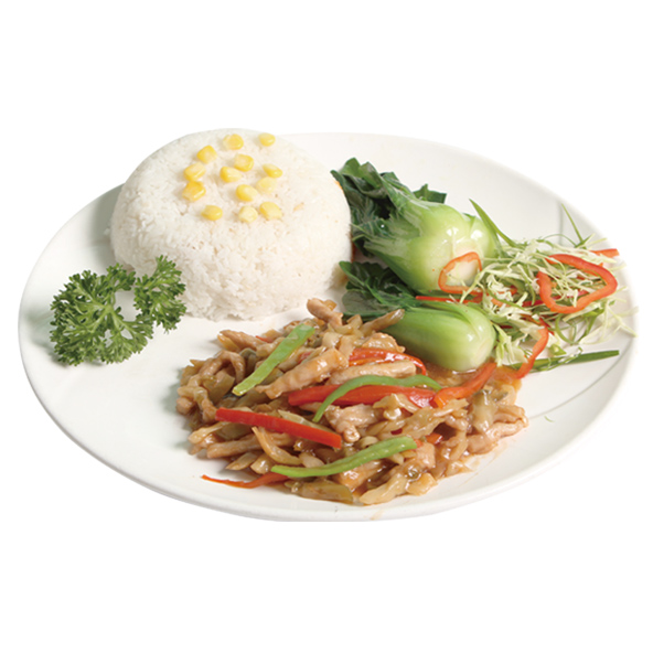 超下飯的榨菜肉絲，廣州樂優(yōu)谷簡(jiǎn)餐、快餐、方便食品、自加熱米飯 樂優(yōu)谷榨菜肉絲料理包