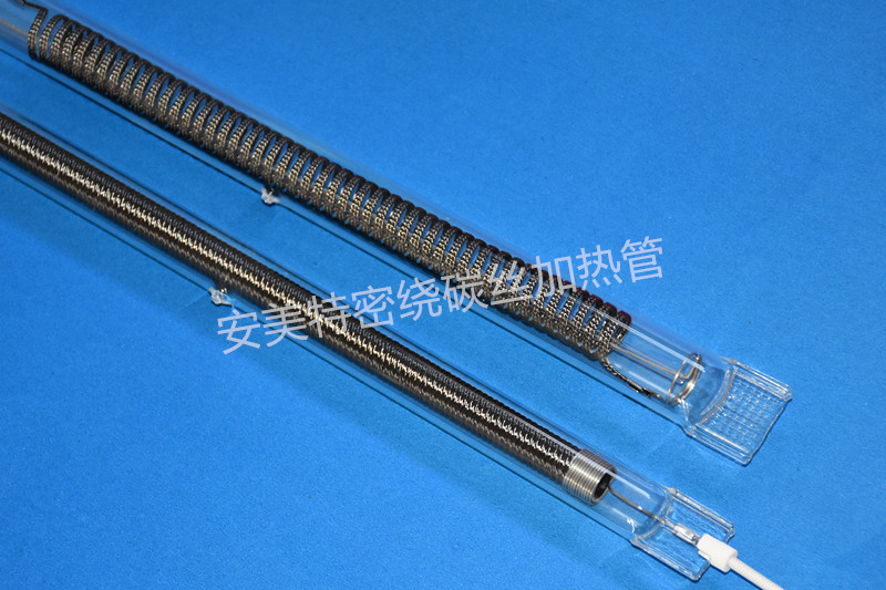 單端碳纖維輻射石英加熱管-anmt安美特單端出線加熱管