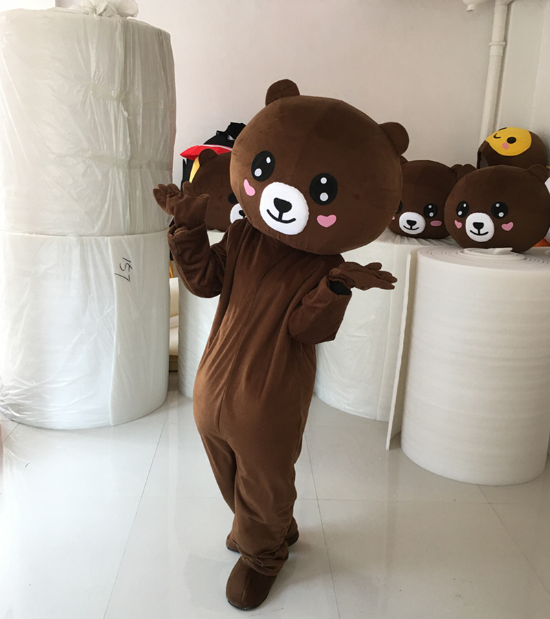 卡通人偶服裝布朗熊人偶服裝服飾行走公仔 卡通人偶服裝布朗熊動漫人偶服裝
