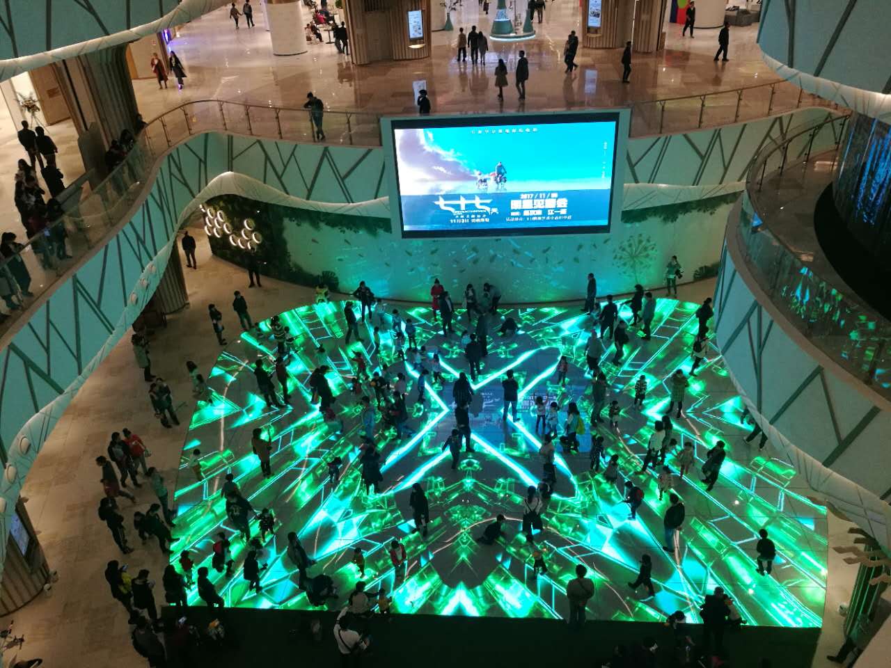 LED互動地磚屏 LED智能感應(yīng)（光學(xué)）互動地磚屏