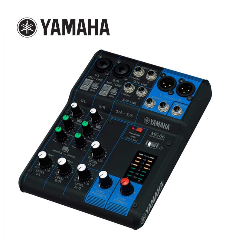 雅馬哈 MG06 YAMAHA調(diào)音臺 6路調(diào)音臺 迷你調(diào)音臺 小樂隊(duì)便攜調(diào)音臺 雅馬哈調(diào)音臺 演出調(diào)音臺