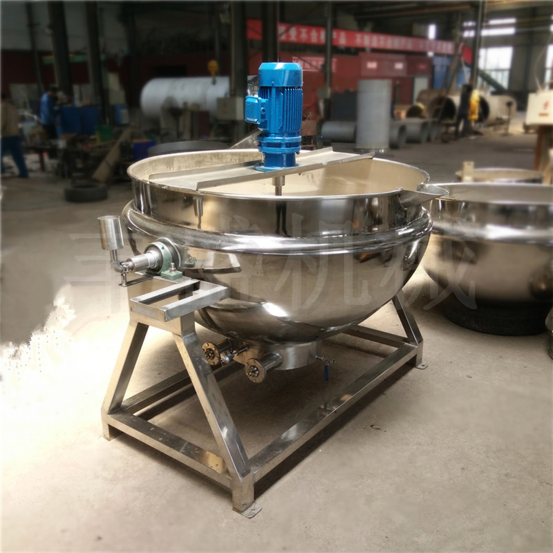 可傾式自動出料鴨脖鹵導(dǎo)熱油夾層鍋鹵制品加工設(shè)備