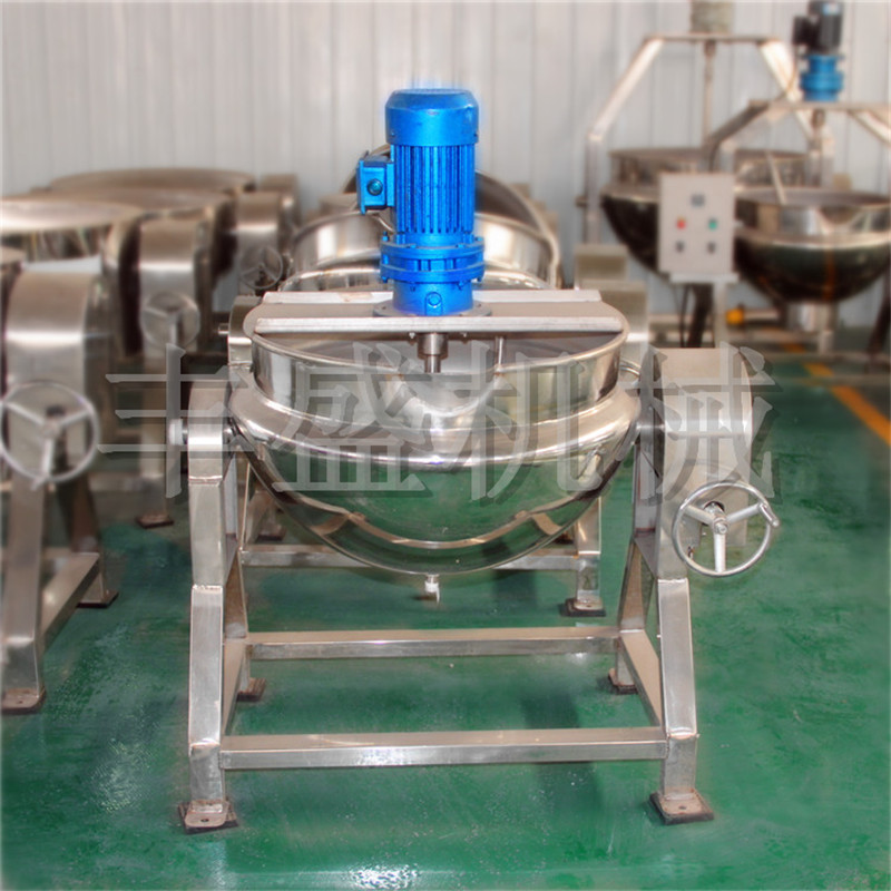 豆制品可傾式夾層鍋  酒精爐加熱 辣椒醬熬制攪拌鍋