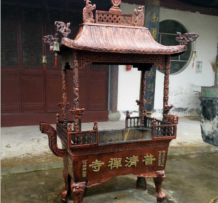 四方香爐 廠家直銷定制道觀陵園祭祀用品做工精美香爐 寺院大型四方香架
