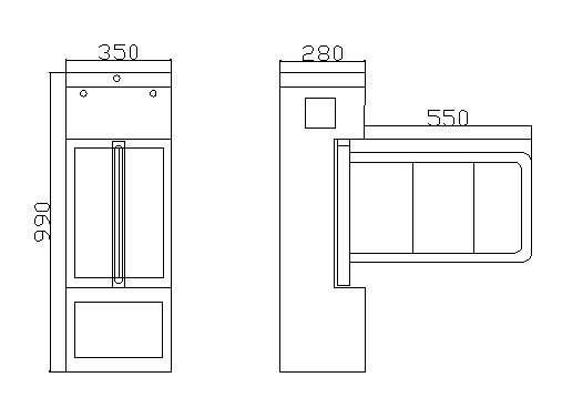 立式擺閘廠家 不銹鋼擺閘 *