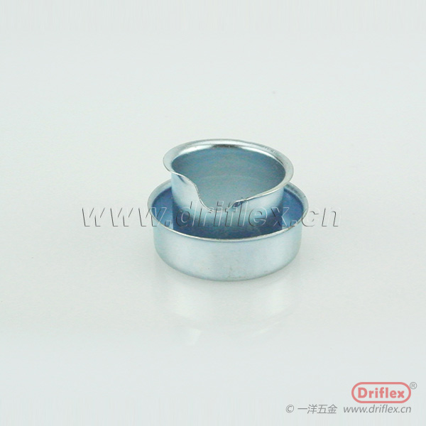 304不銹鋼牙圈 鍍鋅鐵皮軟管尾端防刮保護(hù)套管 金屬護(hù)口 鐵套鍍鋅