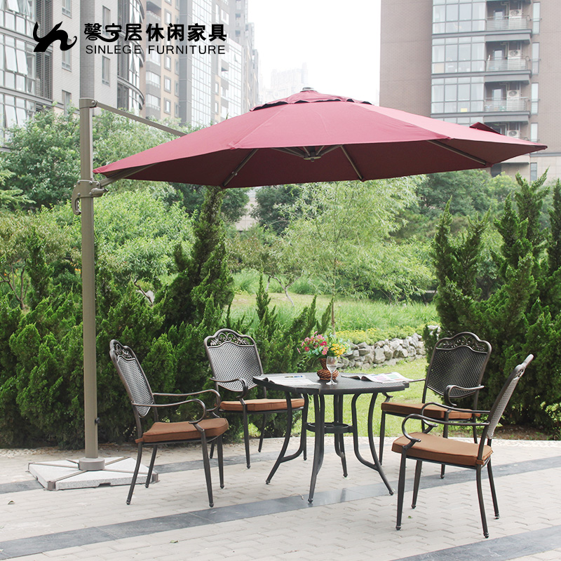 戶外遮陽傘批發(fā)大型遮陽傘廠家中柱遮陽傘價格 單層旋轉傘