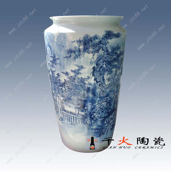 陶瓷工藝青花花瓶 手繪陶瓷花瓶定制