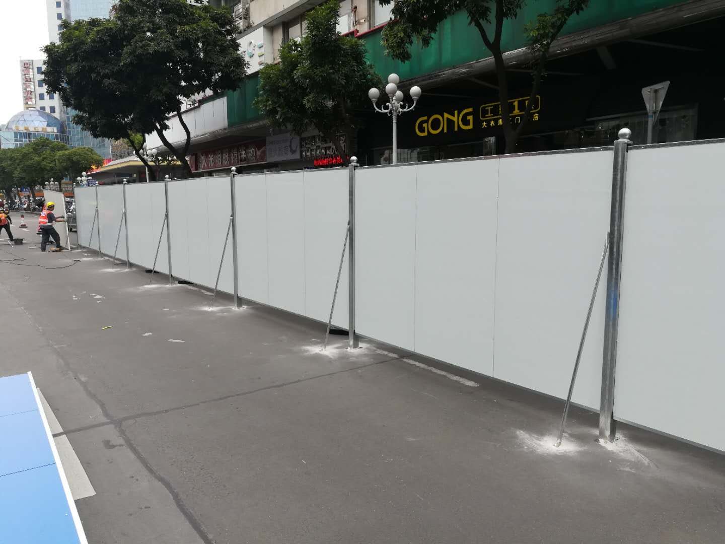江門泡沫夾芯圍擋廠家*樓盤圍蔽圍擋工地圍擋公路安全圍蔽擋板